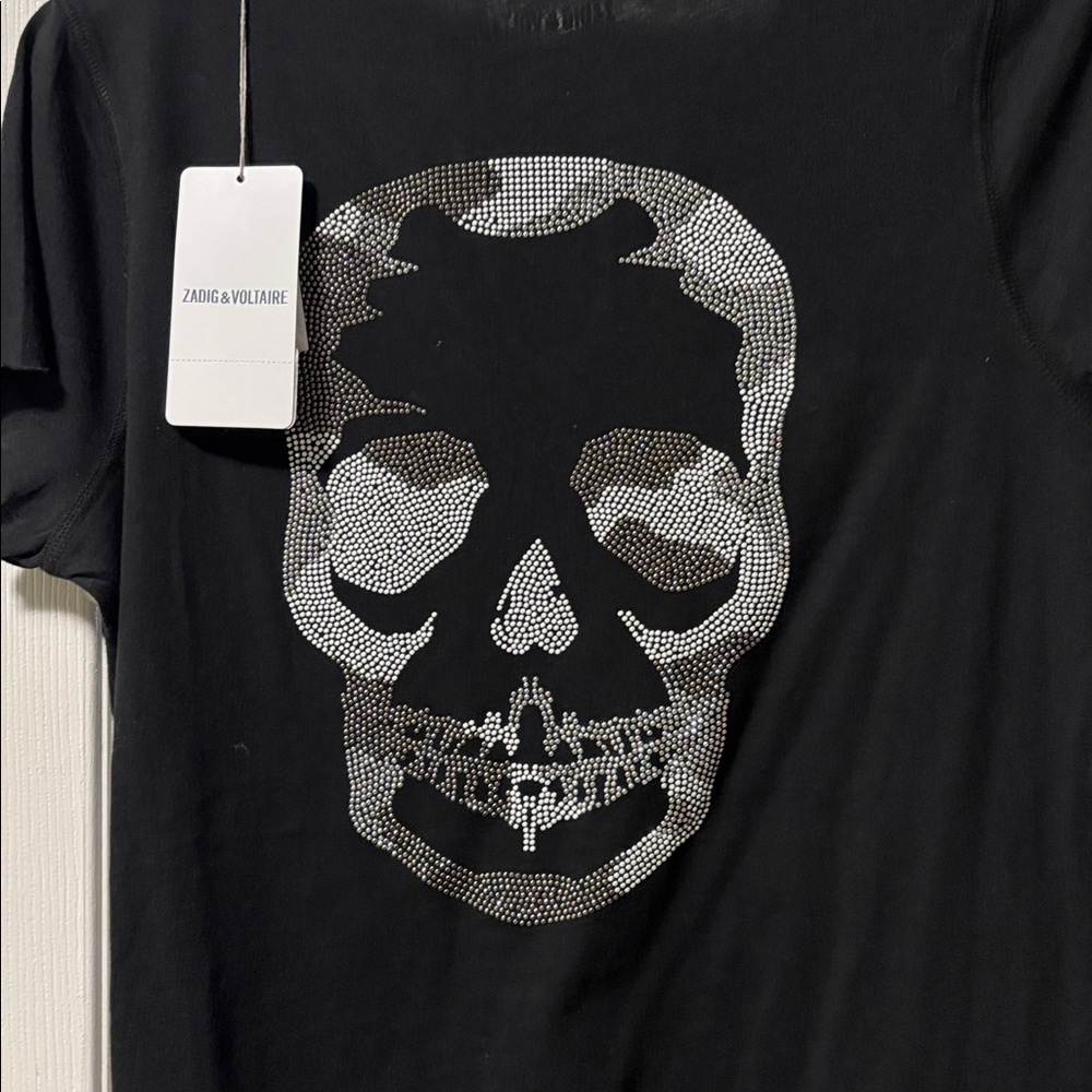 NWT Zadig and Voltaire size Medium Black T-shirt - Picture 2 of 10
